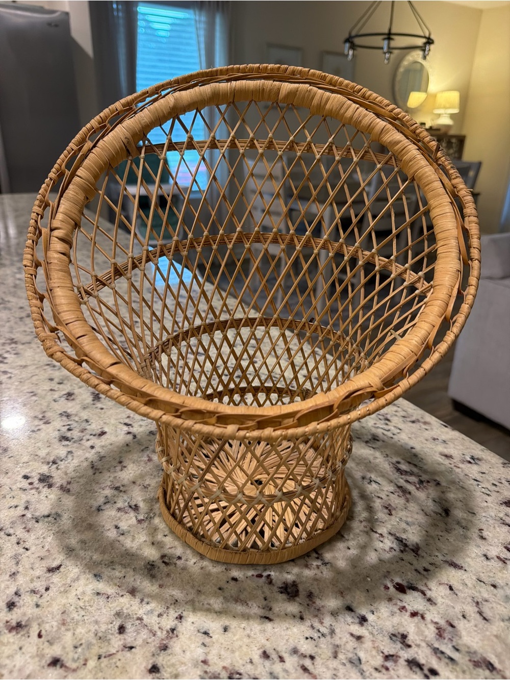 Natural Rattan Decorative Peacock Chair